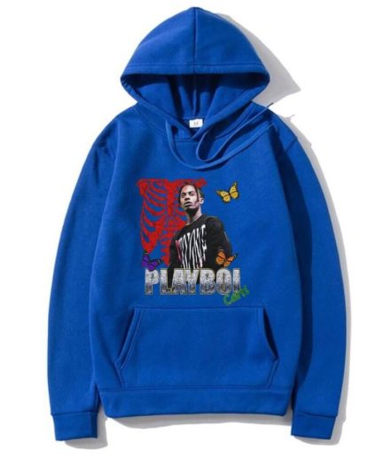 Playboi Carti Die Lit Tour Ribcage Butterfly Hoodie