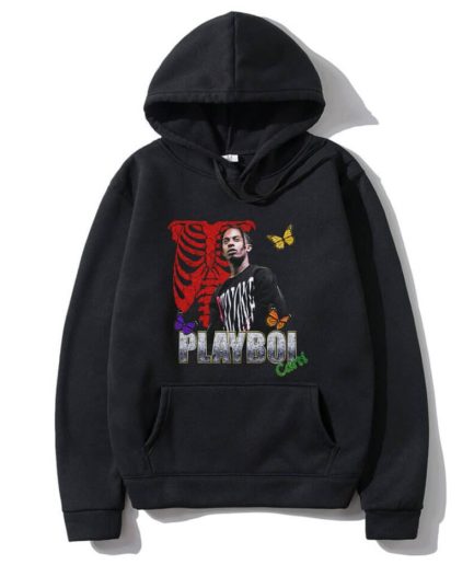 Playboi Carti Die Lit Tour Ribcage Butterfly Hoodie