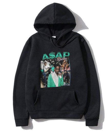 Playboi Carti Rap ASAP Rocky Green Print Hoodie