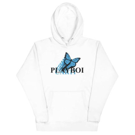 Playboi Text Butterfly Rainbow Hoodie