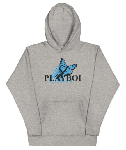 Playboi Text Butterfly Rainbow Hoodie