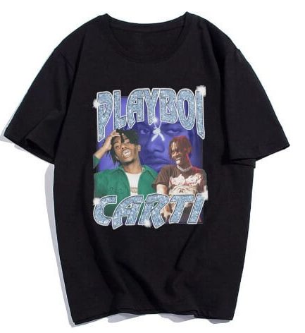 playboi carti printed tshirt